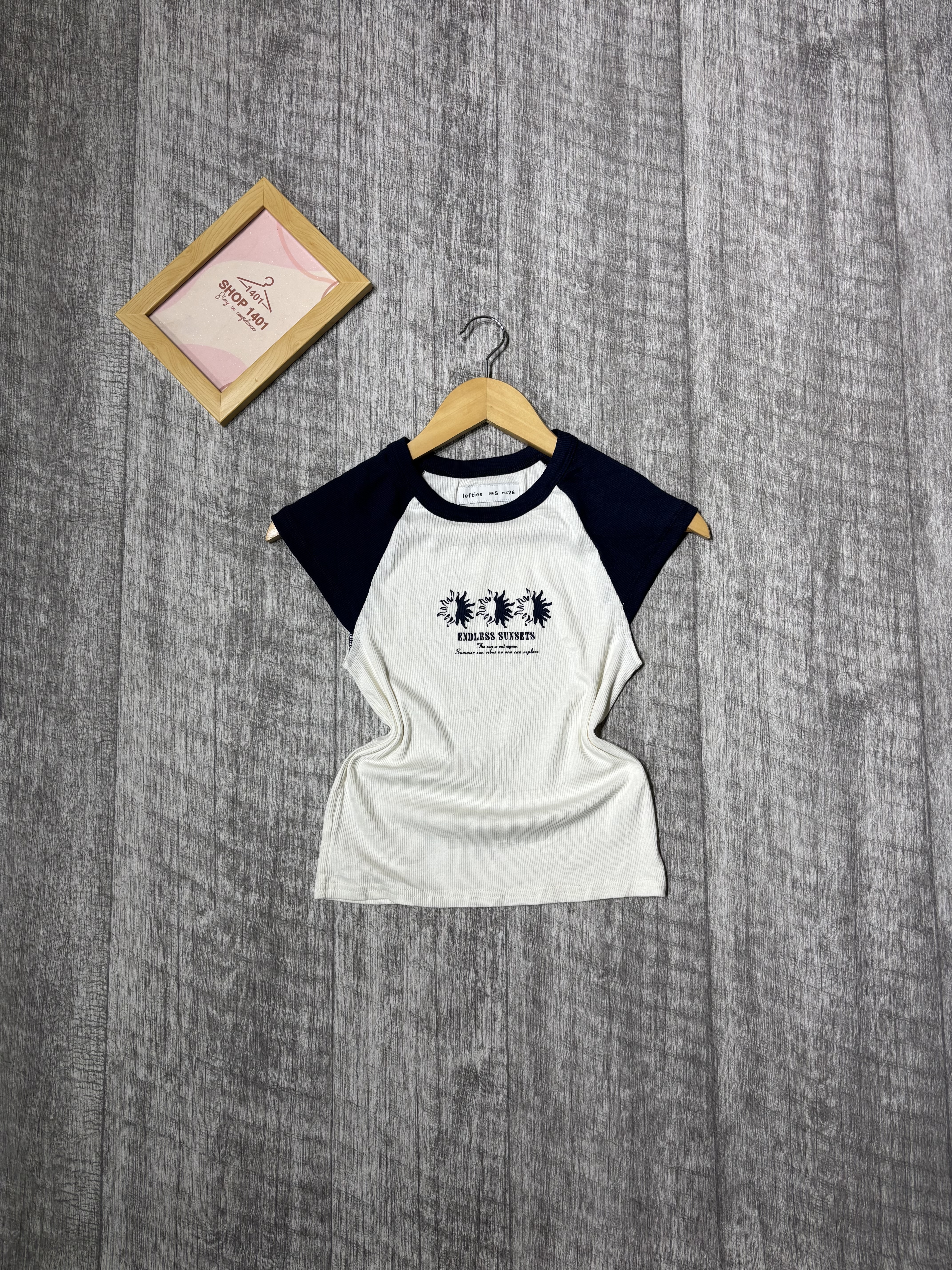 Midnight Raglan Baby Tee