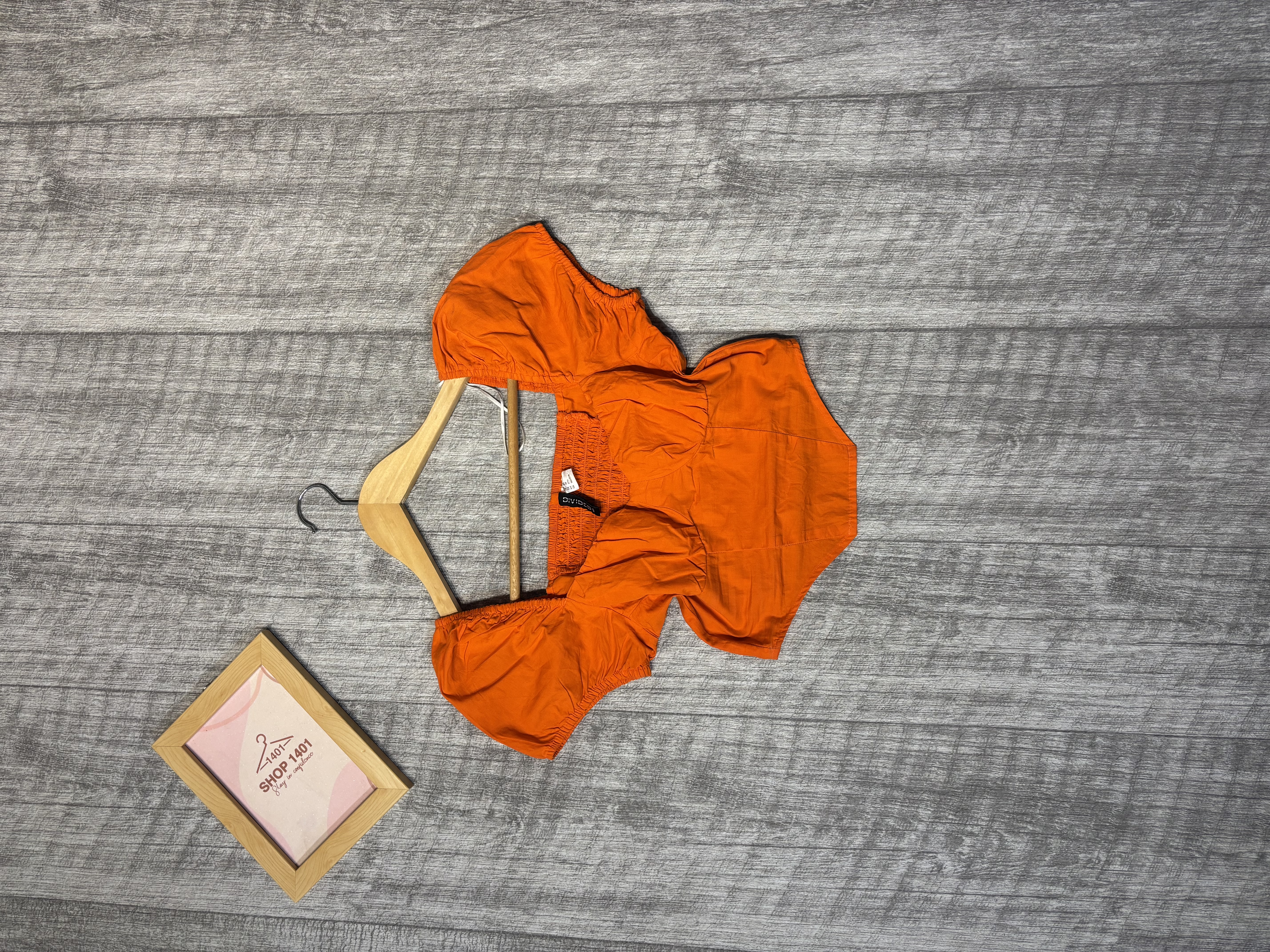 Tangerine Puff Top