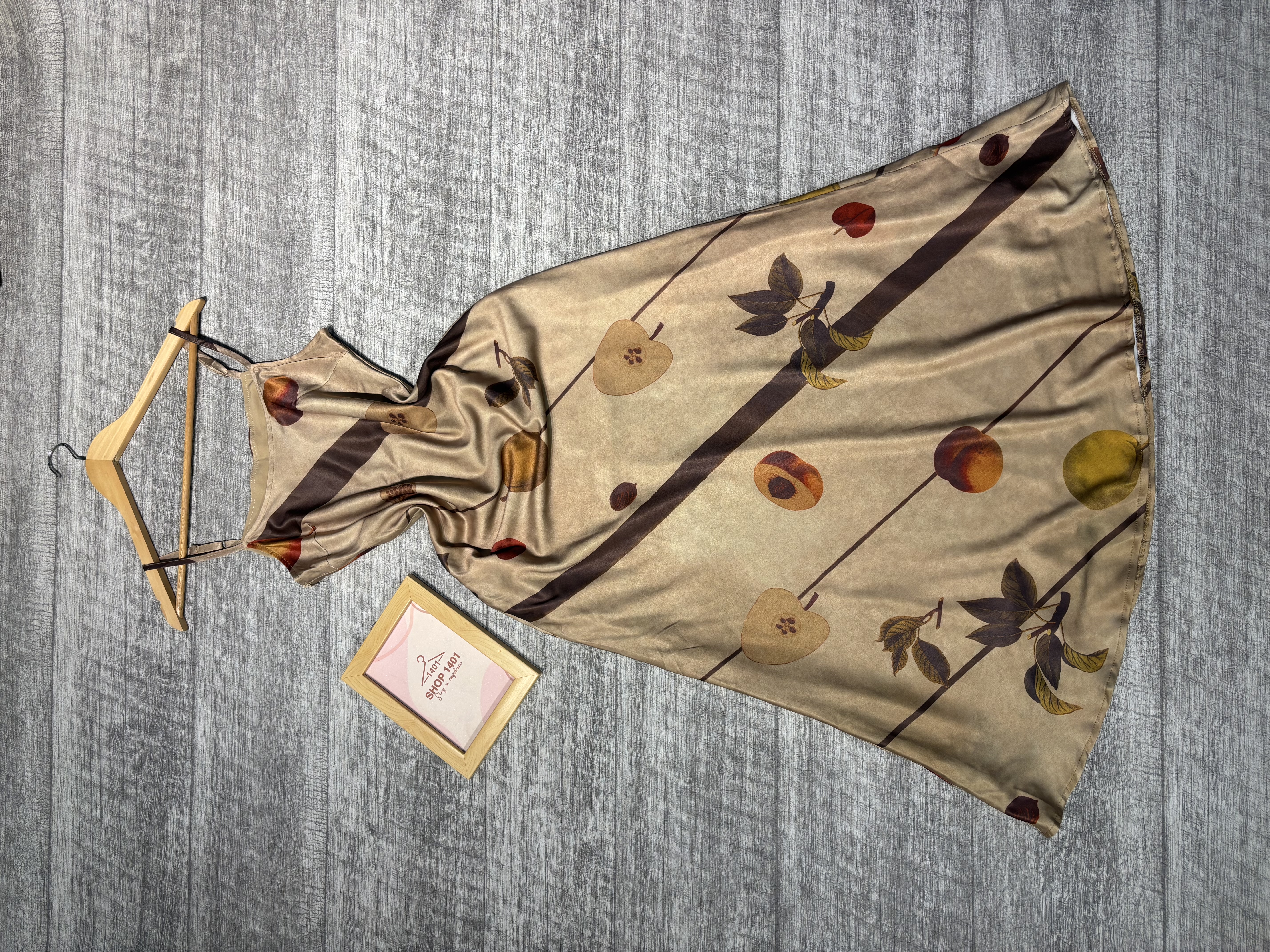 Autumn Leaf Wrap Dress