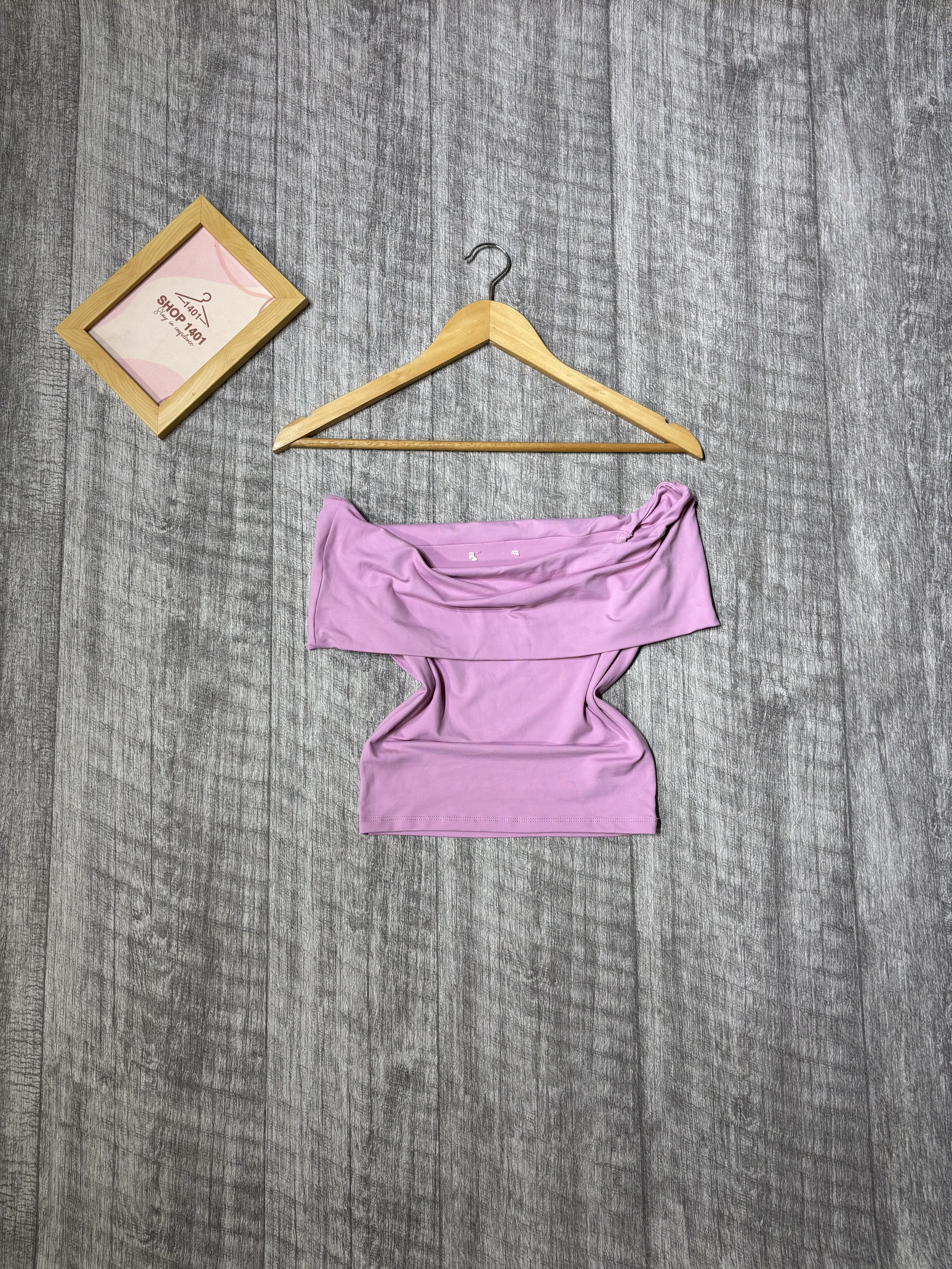 Lilac Off-Shoulder Top